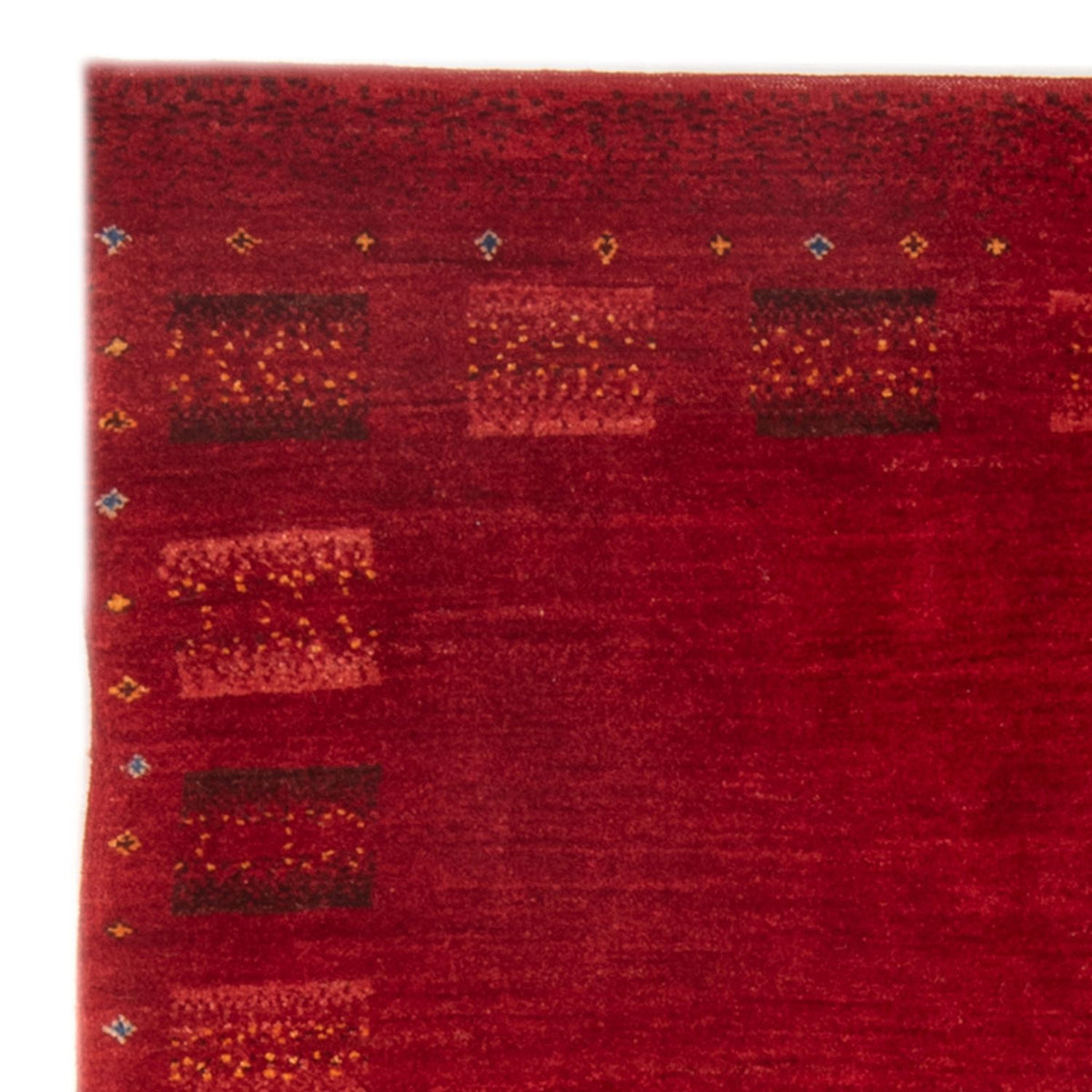 Tapis Gabbeh - Persan - 144 x 104 cm - rouge foncé
