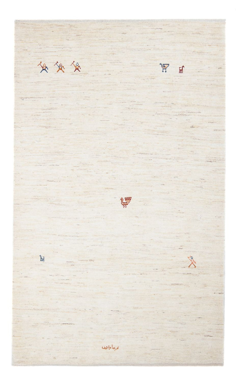 Tapis Gabbeh - Persan - 189 x 122 cm - beige