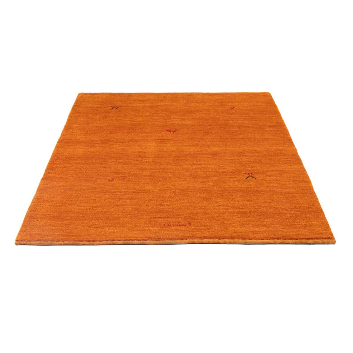 Tapis Gabbeh - Persan - 176 x 116 cm - orange