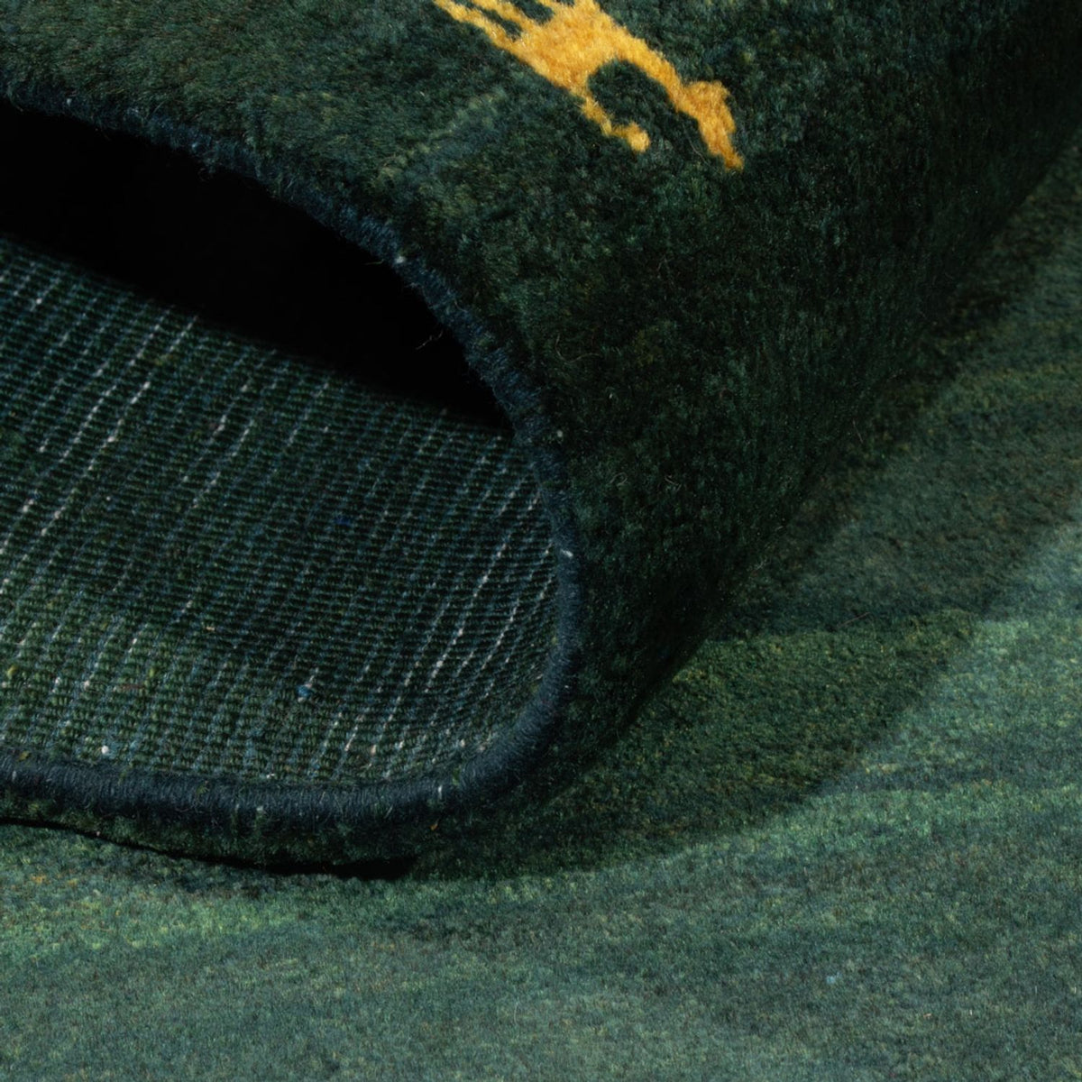 Tapis Gabbeh - Persan - 183 x 113 cm - vert