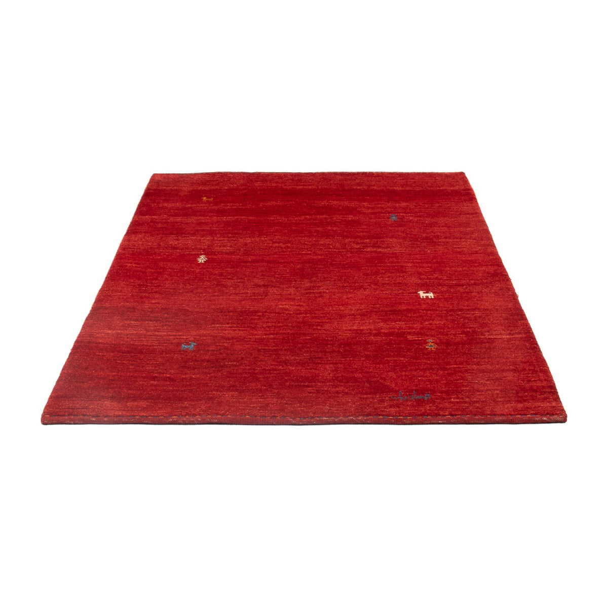 Tapis Gabbeh - Persan - 169 x 115 cm - rouge