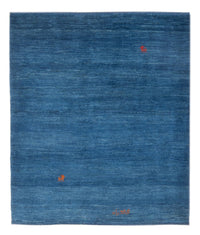 Tapis Gabbeh - Persan - 140 x 102 cm - bleu de mer