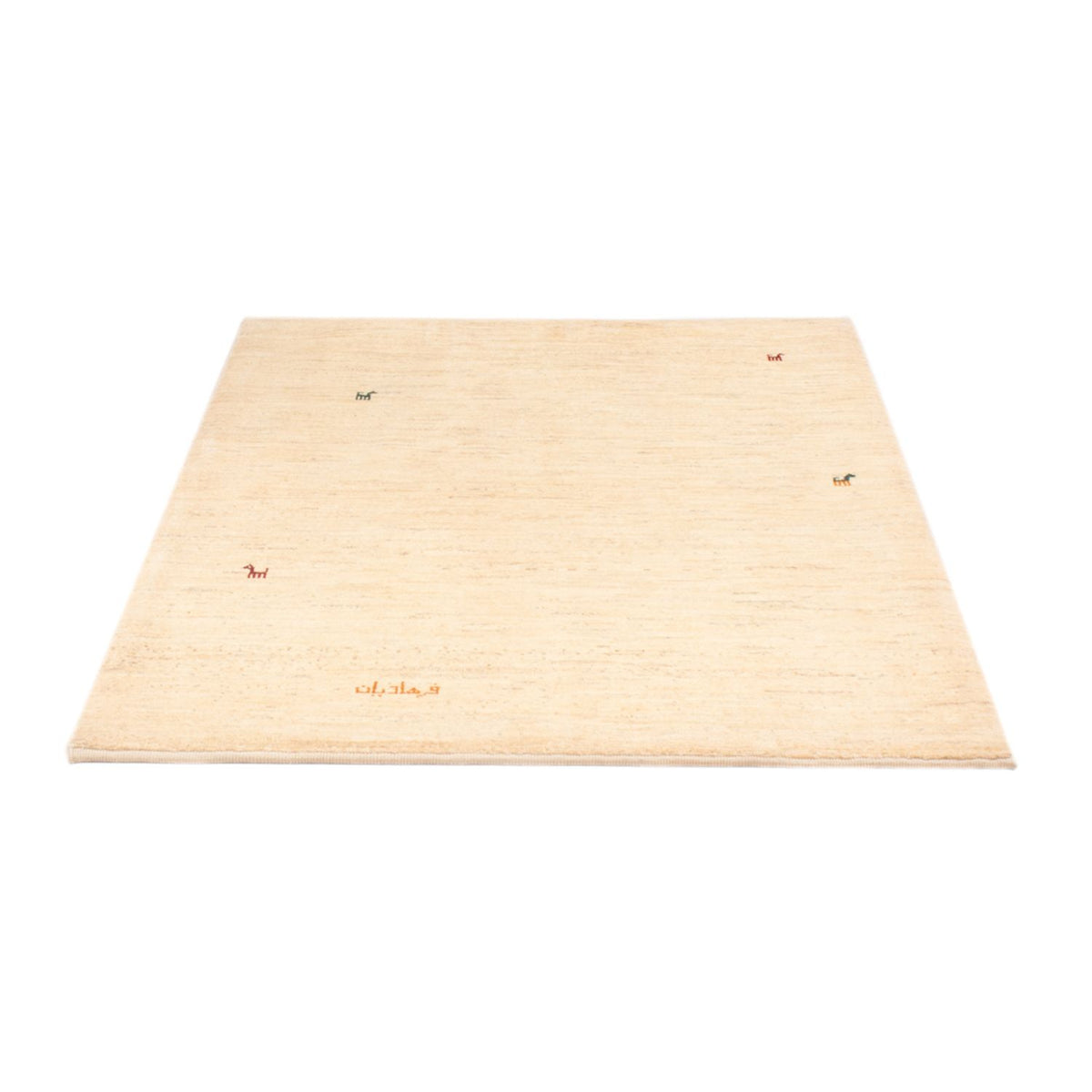 Tapis Gabbeh - Persan - 153 x 108 cm - beige clair