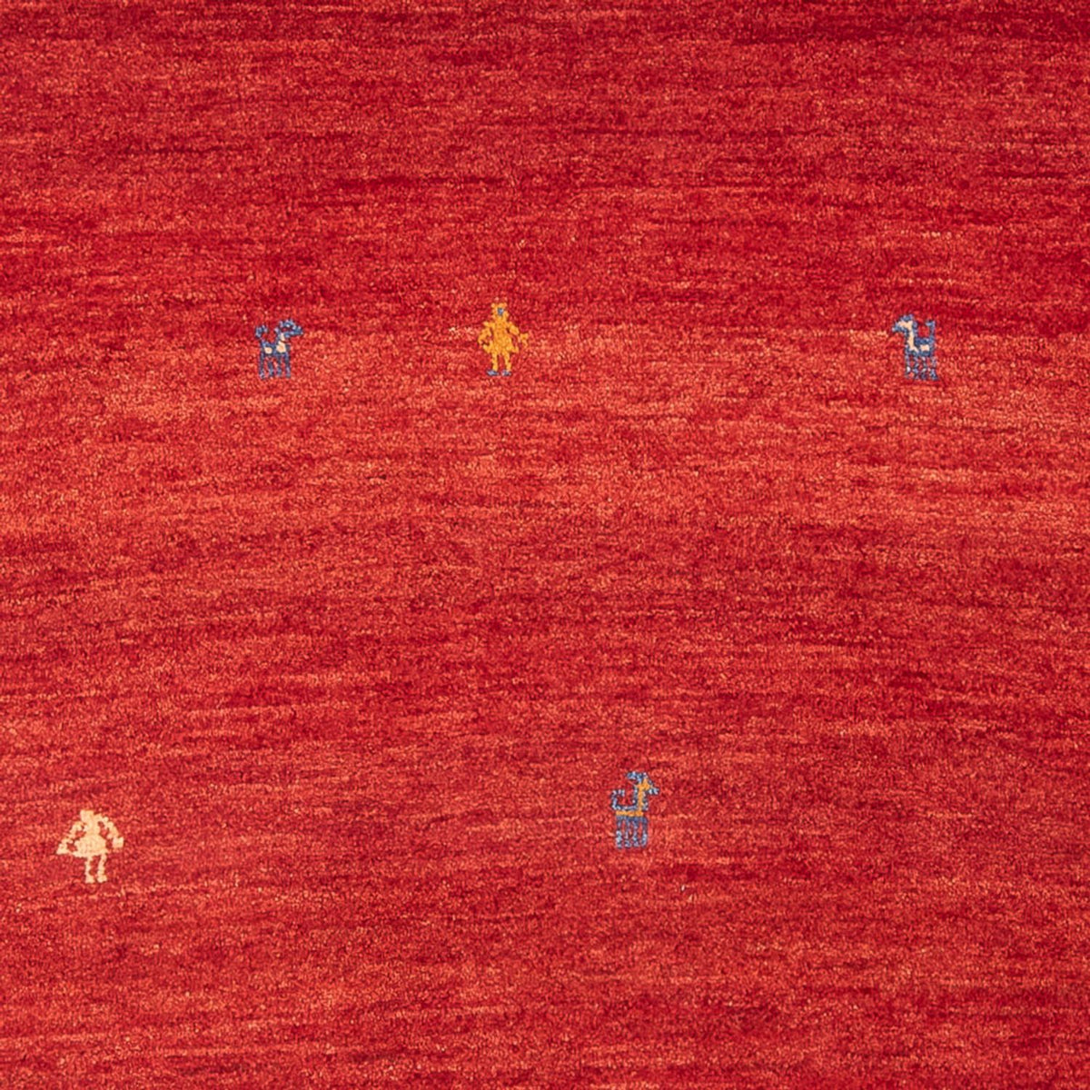 Tapis Gabbeh - Persan - 189 x 123 cm - rouge