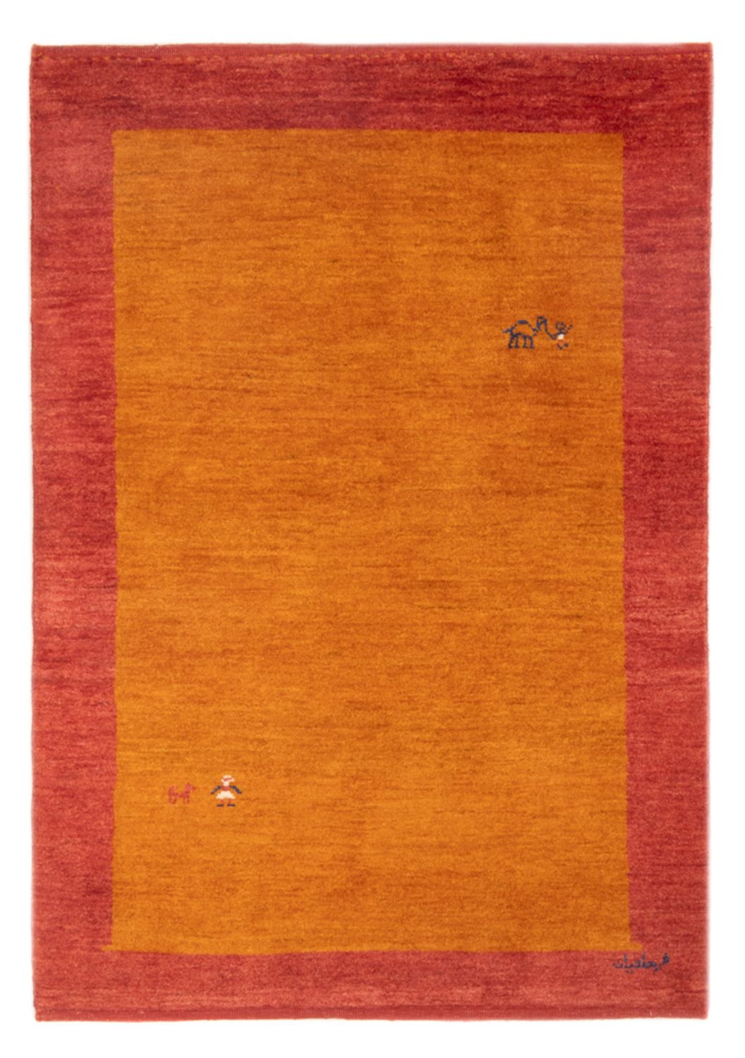 Tapis Gabbeh - Persan - 156 x 101 cm - multicolore
