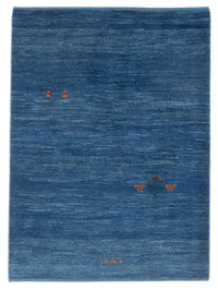 Tapis Gabbeh - Persan - 147 x 102 cm - bleu de mer