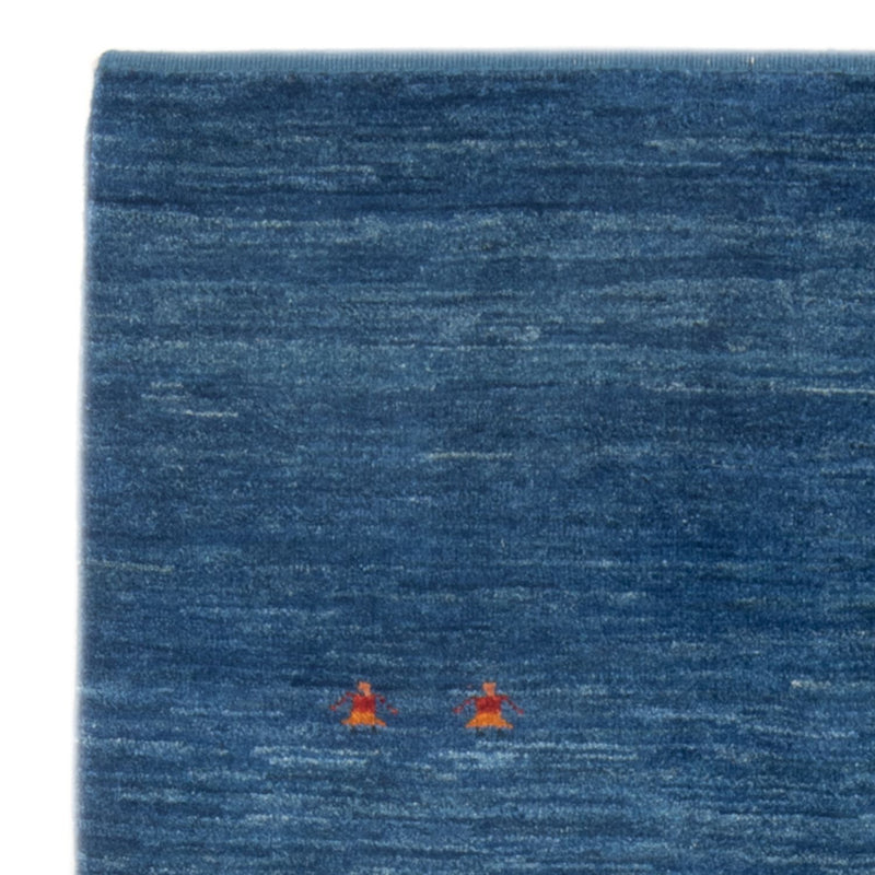 Tapis Gabbeh - Persan - 147 x 102 cm - bleu de mer