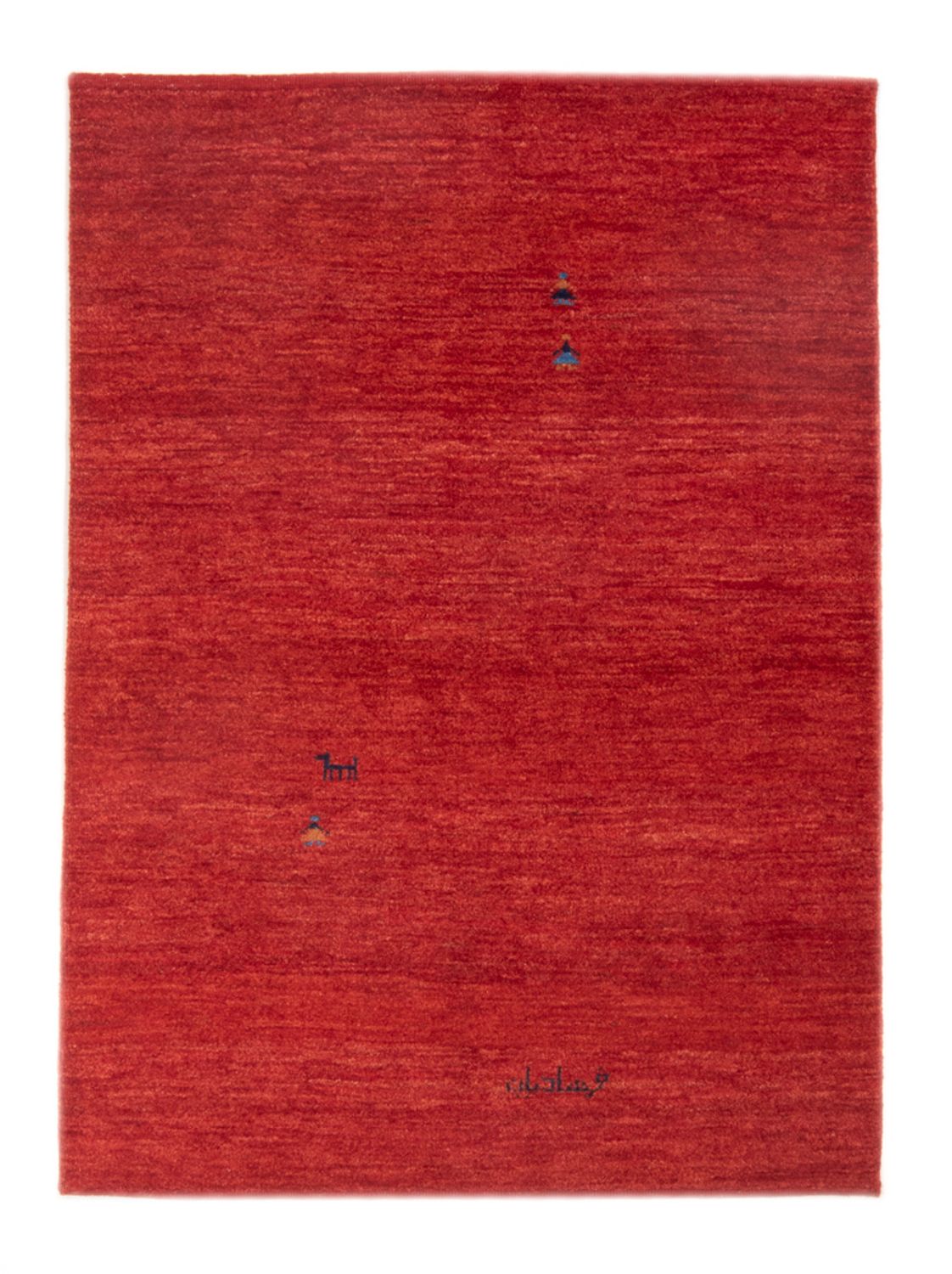 Tapis Gabbeh - Persan - 147 x 100 cm - rouge