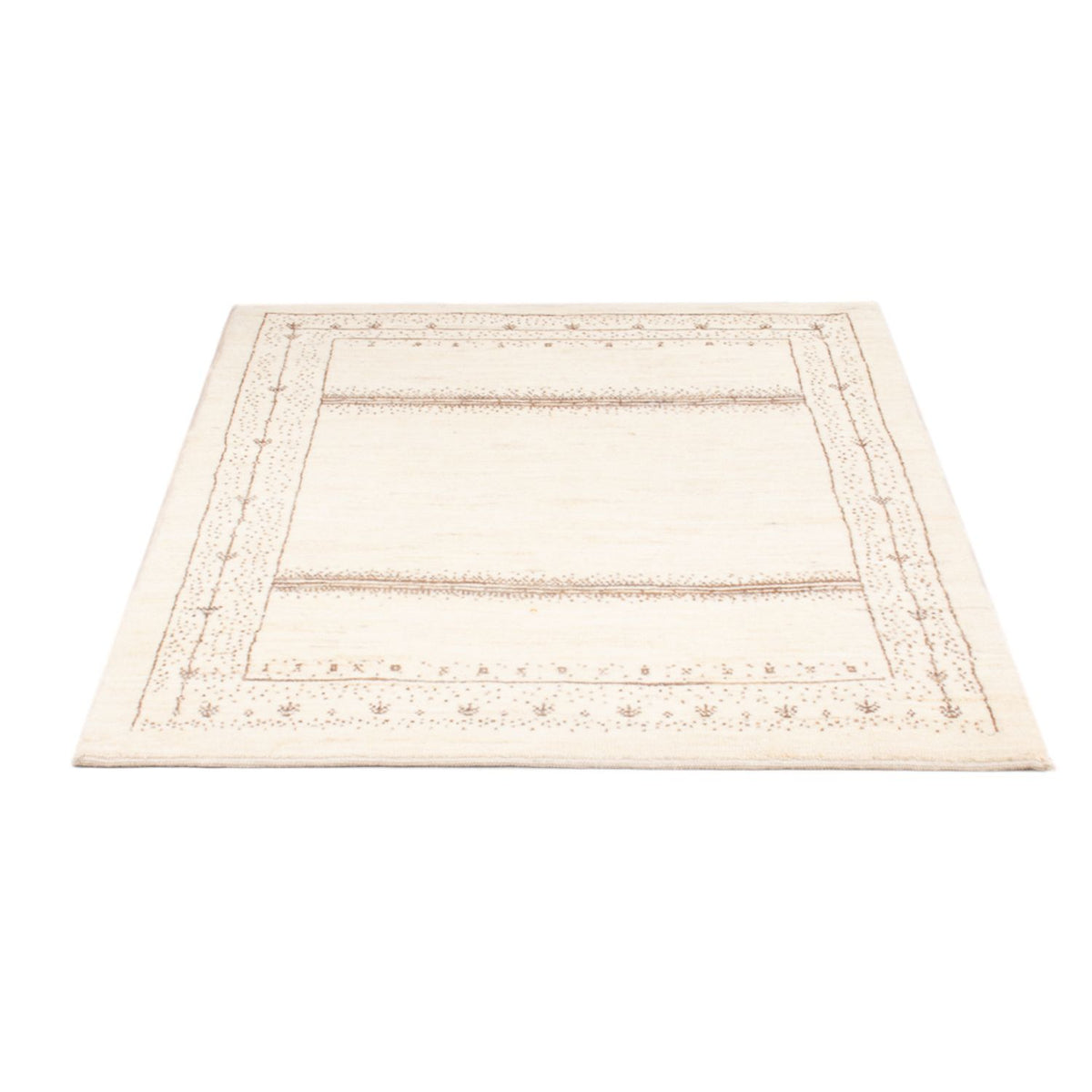 Tapis Gabbeh - Persan - 142 x 100 cm - blanc