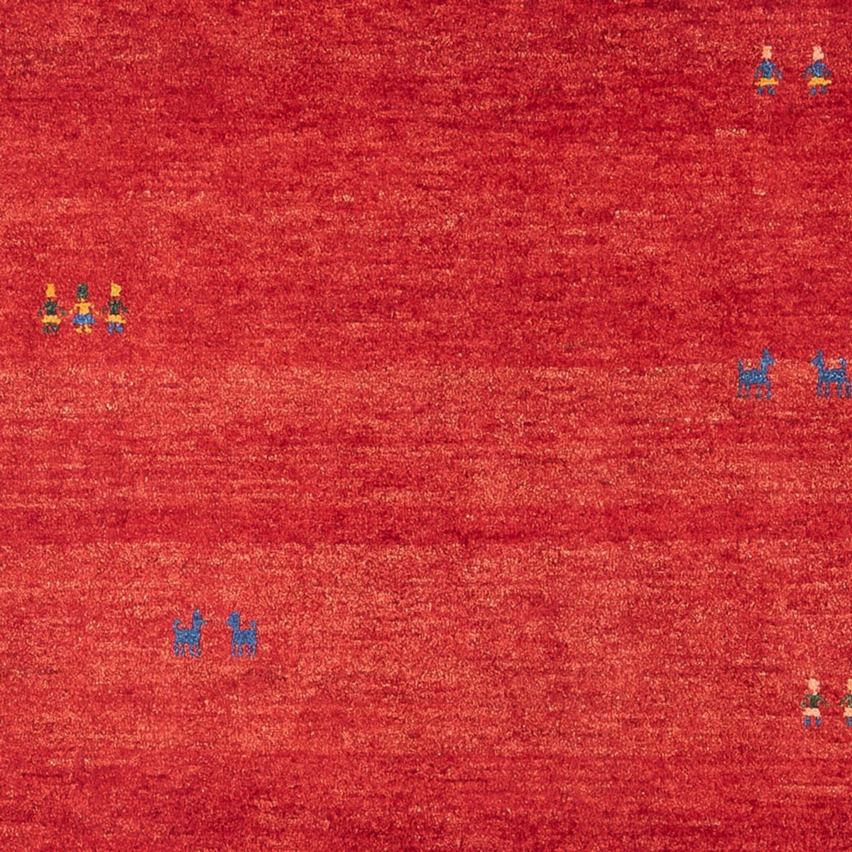 Tapis Gabbeh - Persan - 183 x 123 cm - rouge