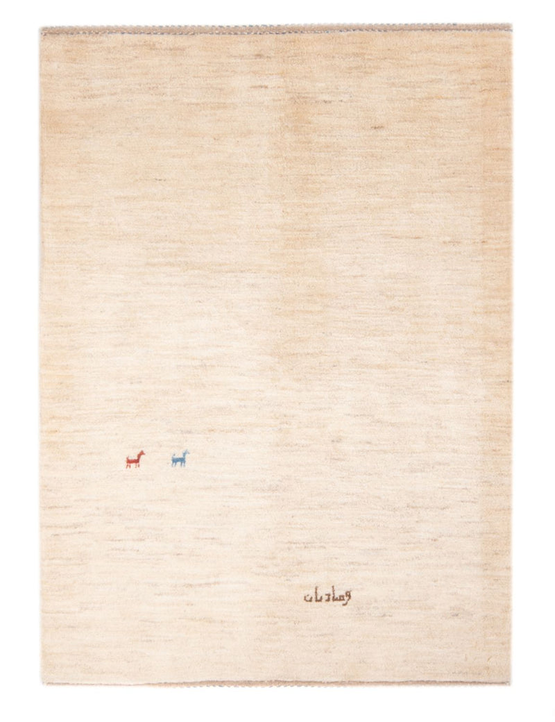 Tapis Gabbeh - Persan - 158 x 108 cm - beige clair