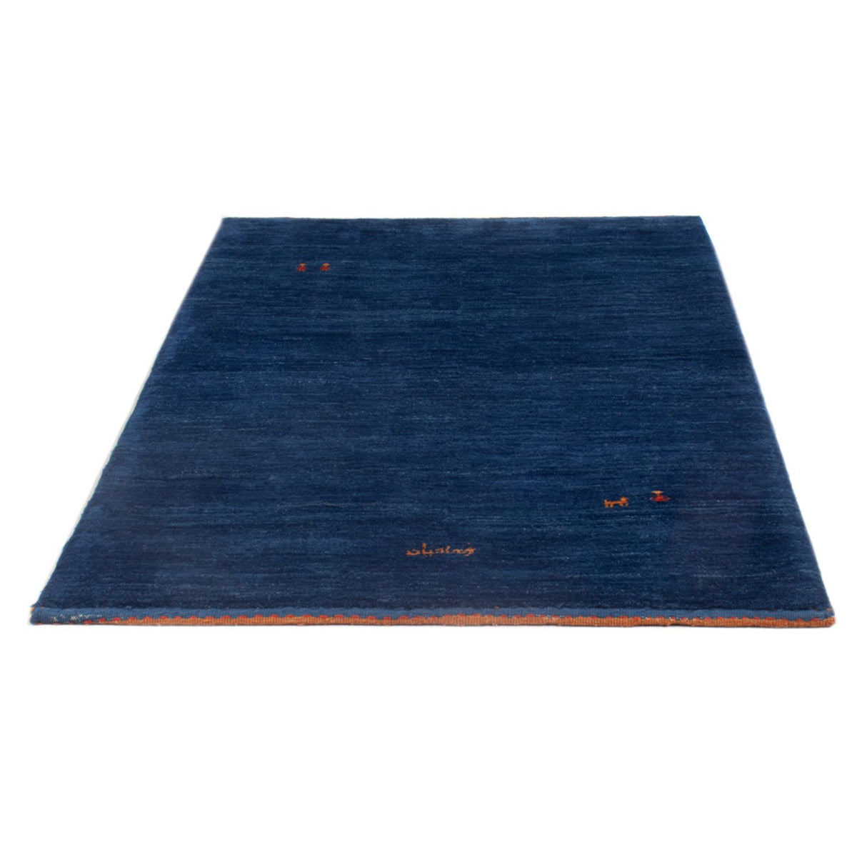 Tapis Gabbeh - Persan - 158 x 107 cm - bleu foncé