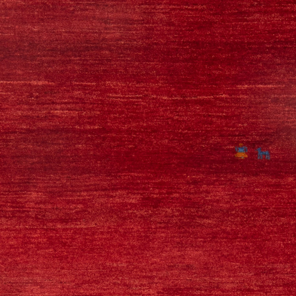 Tapis Gabbeh - Persan - 147 x 101 cm - rouge foncé