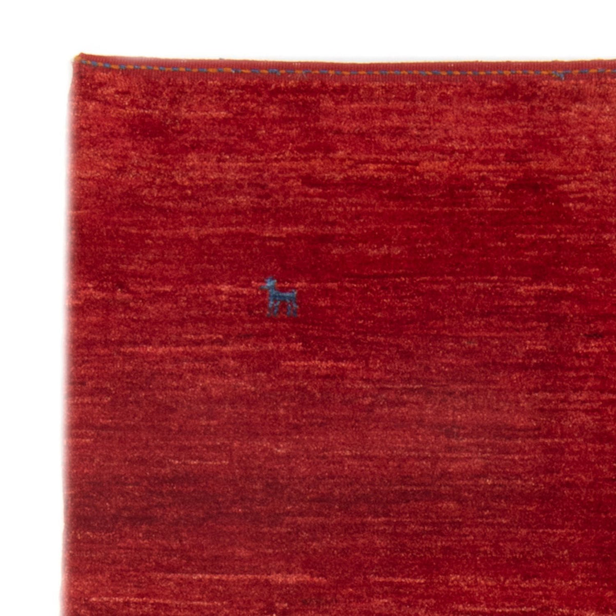 Tapis Gabbeh - Persan - 147 x 101 cm - rouge foncé