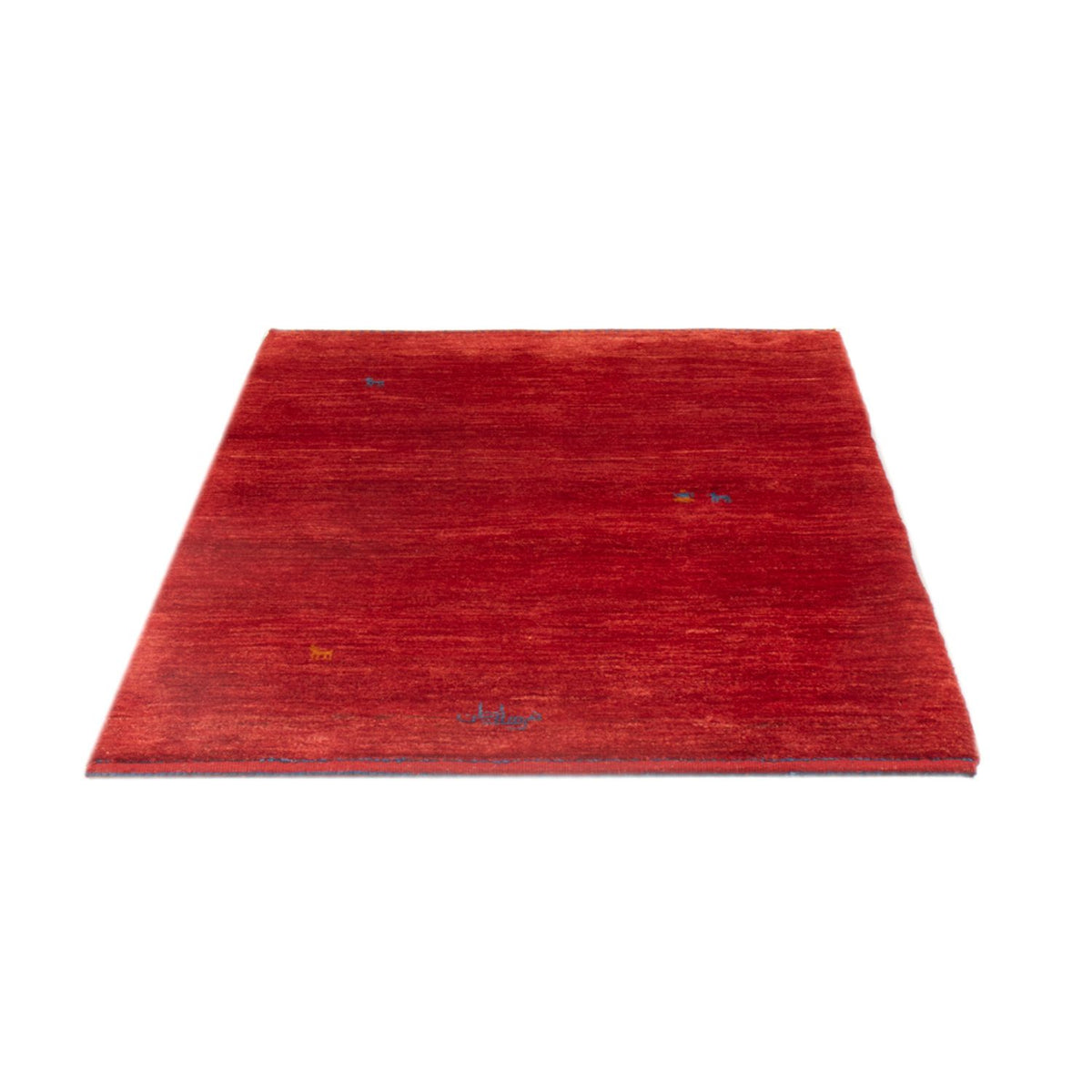 Tapis Gabbeh - Persan - 147 x 101 cm - rouge foncé