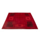 Tapis Gabbeh - Persan - 180 x 127 cm - rouge foncé