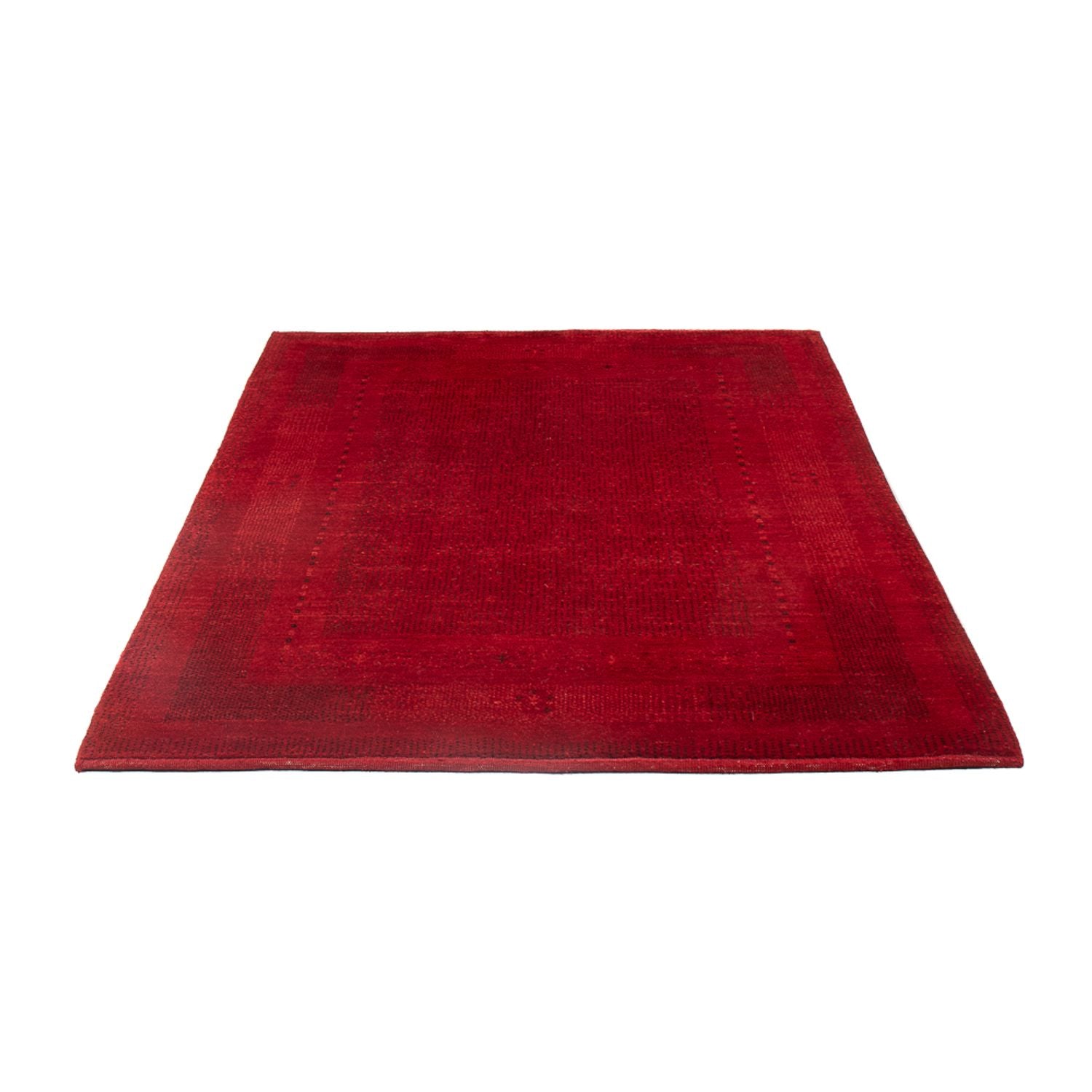 Tapis Gabbeh - Persan - 177 x 128 cm - rouge foncé