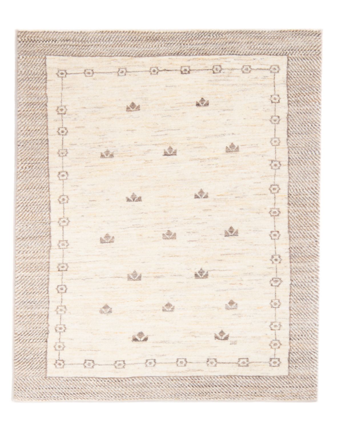 Tapis Gabbeh - Persan - 145 x 96 cm - beige clair