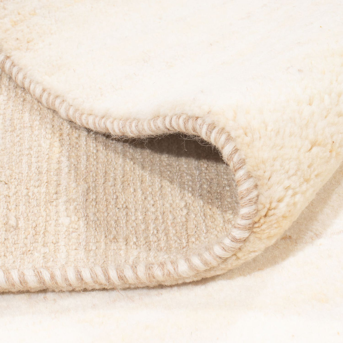 Tapis Gabbeh - Persan - 193 x 152 cm - beige clair