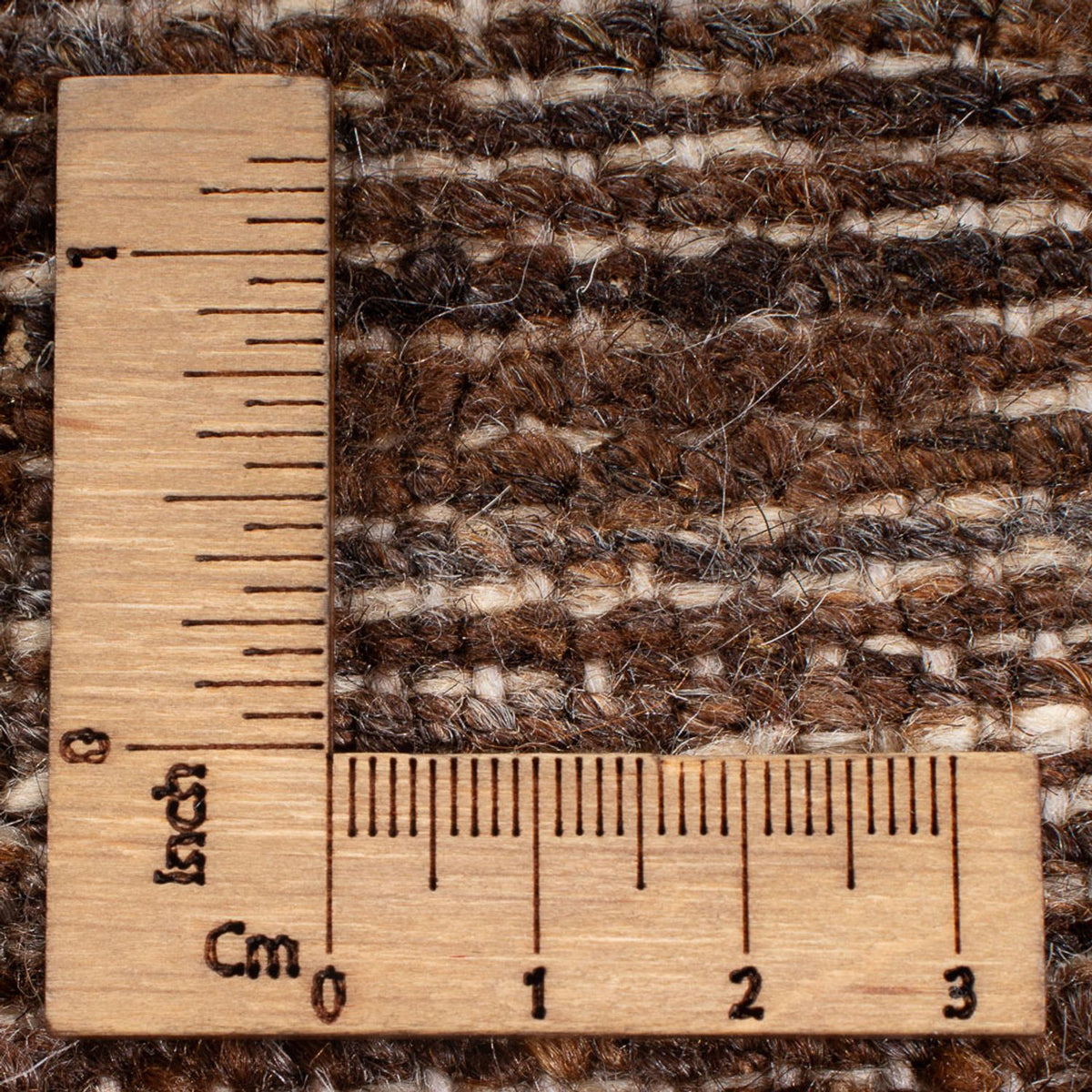 Tapis Gabbeh - Persan - 192 x 160 cm - marron foncé