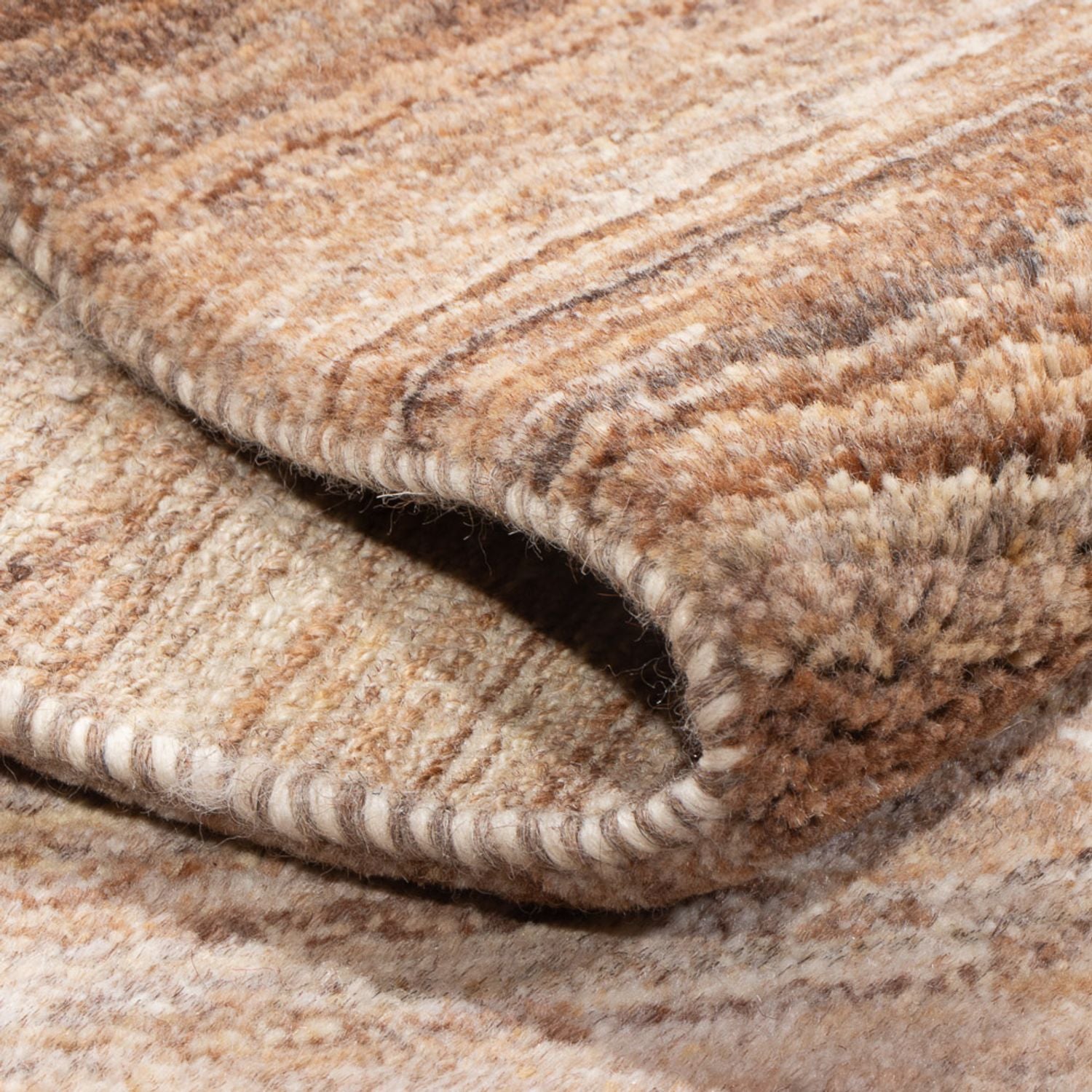 Tapis Gabbeh - Persan - 96 x 62 cm - marron clair