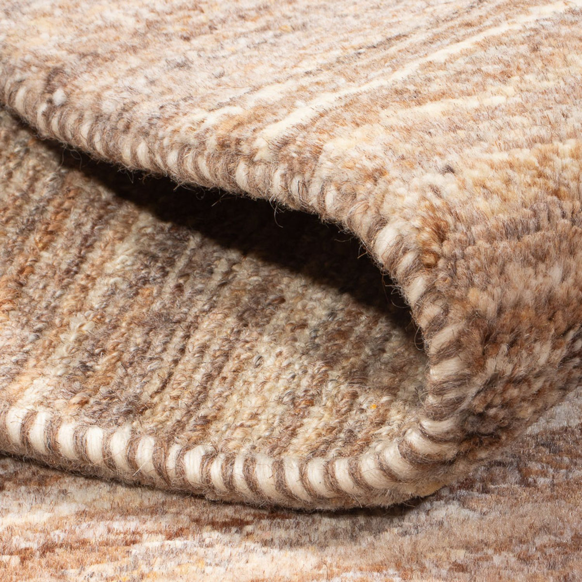 Tapis Gabbeh - Persan - 96 x 60 cm - marron clair