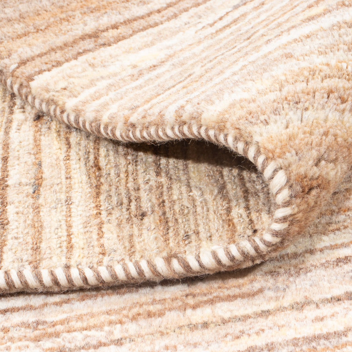 Tapis Gabbeh - Persan - 145 x 104 cm - beige foncé