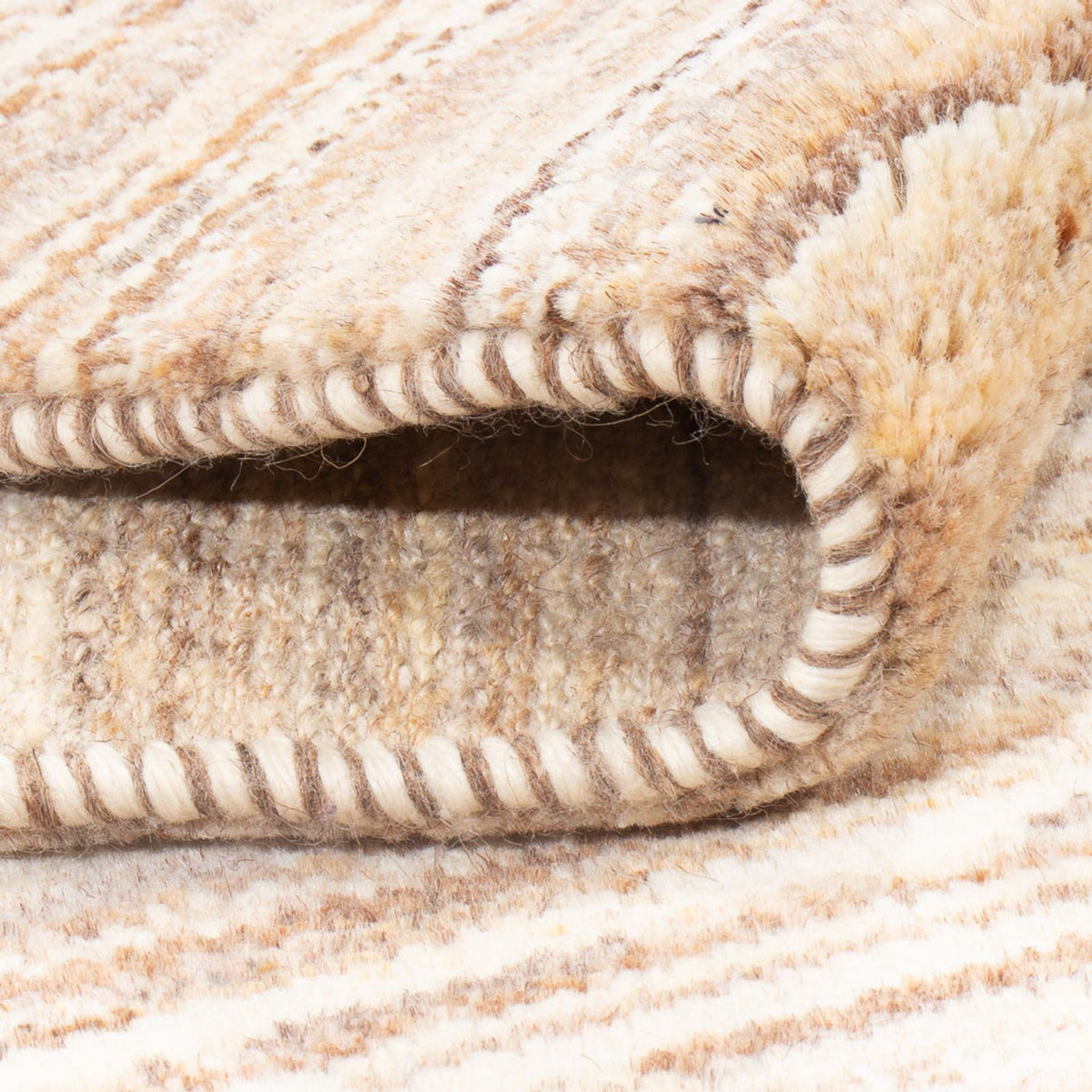 Tapis Gabbeh - Persan - 143 x 94 cm - beige foncé