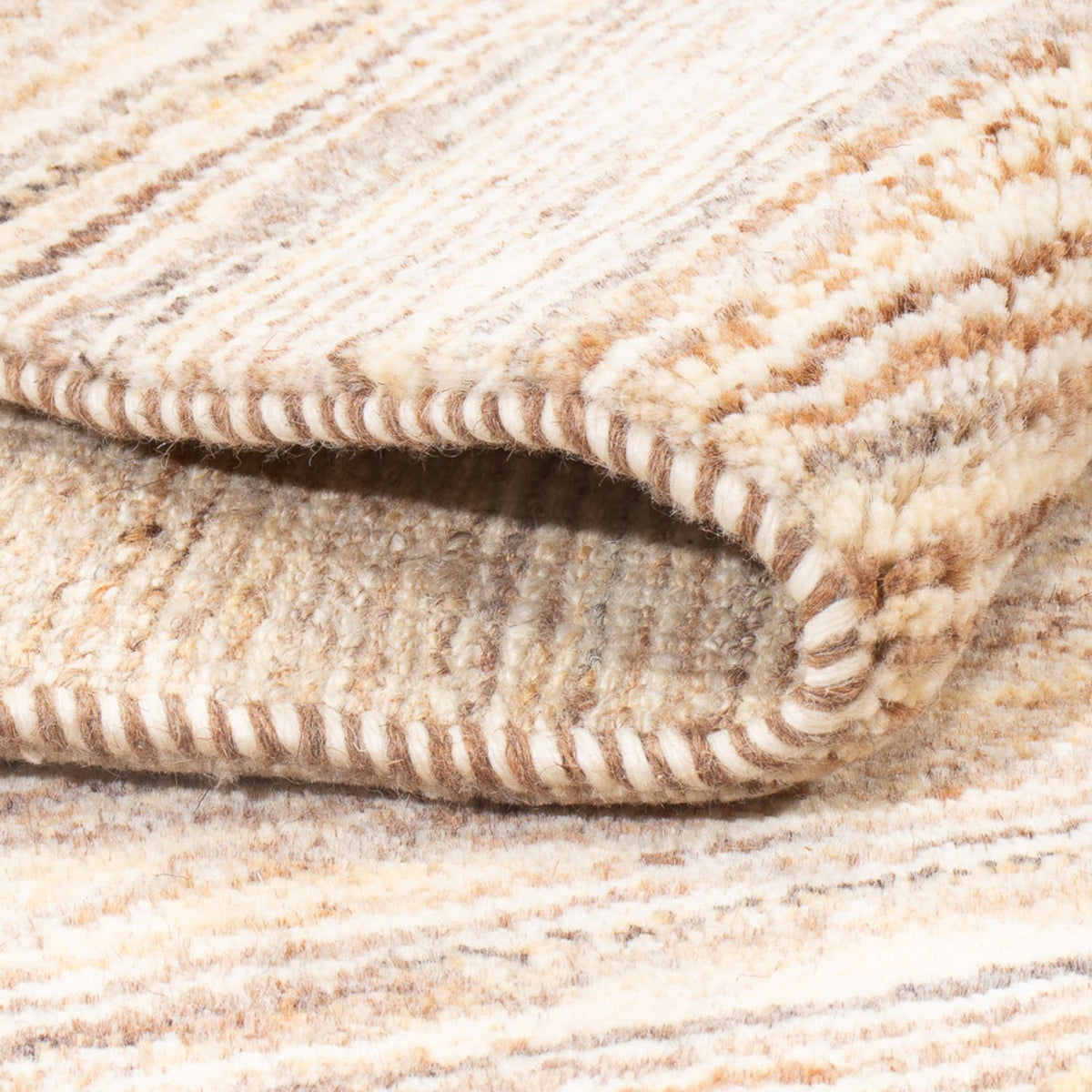 Tapis Gabbeh - Persan - 146 x 97 cm - beige foncé