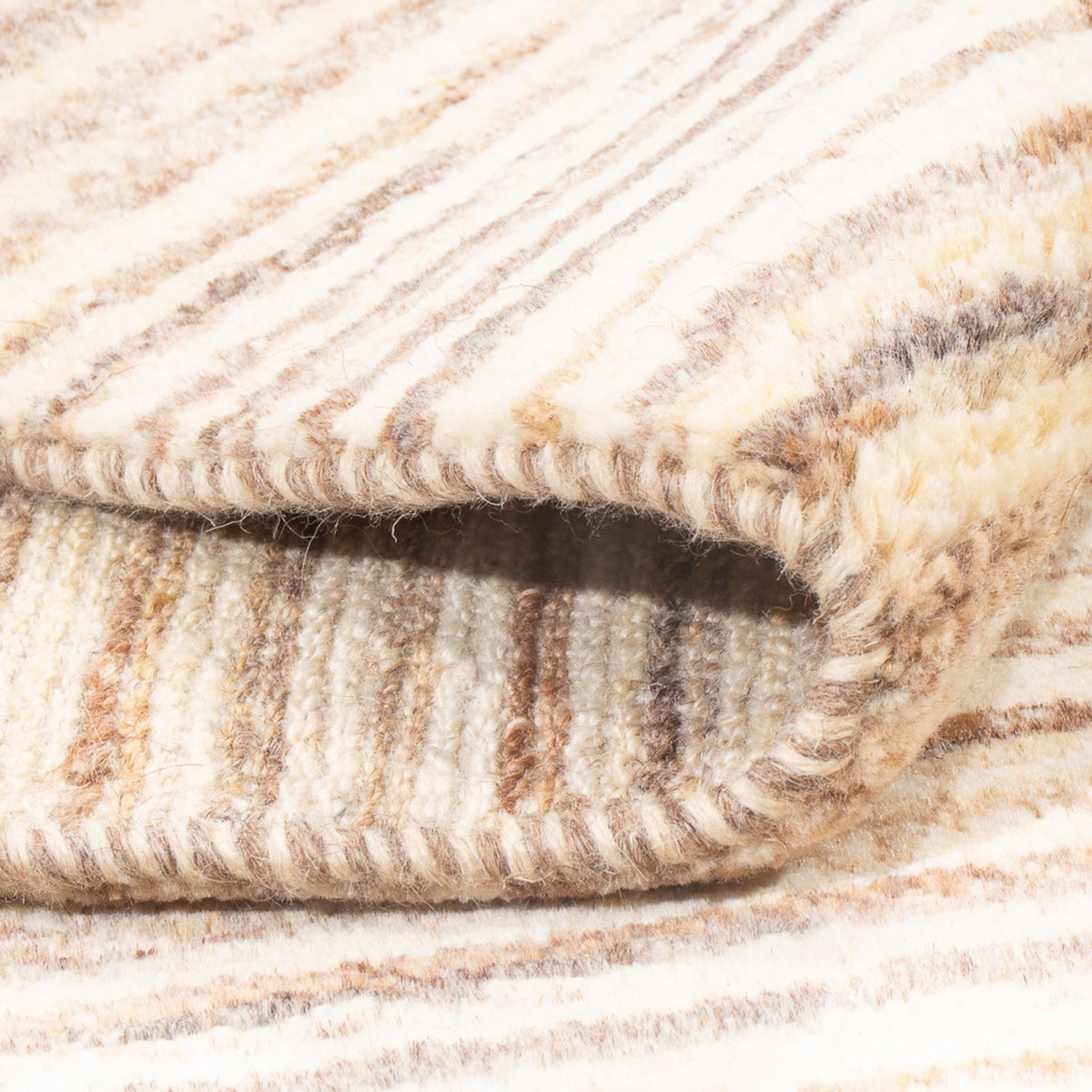 Tapis Gabbeh - Persan - 144 x 98 cm - beige foncé