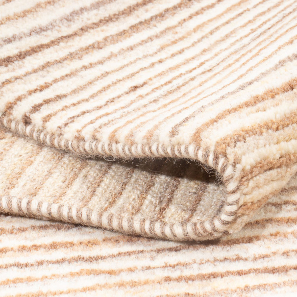 Tapis Gabbeh - Persan - 140 x 105 cm - beige foncé