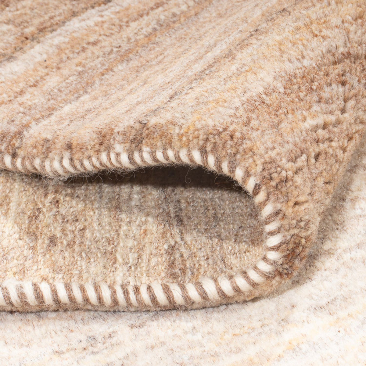 Tapis de couloir Tapis Gabbeh - Persan - 334 x 87 cm - naturel