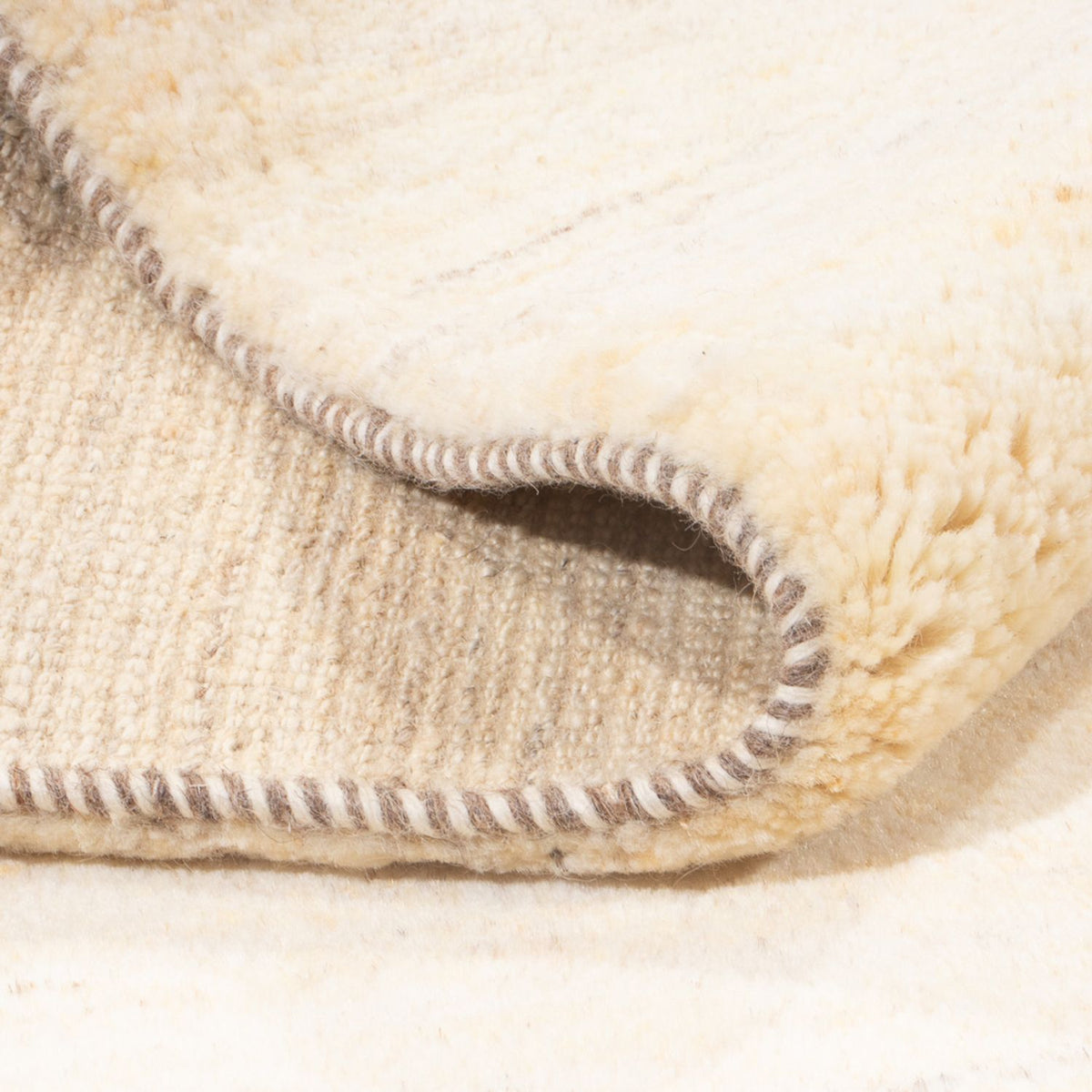 Tapis Gabbeh - Persan - 196 x 151 cm - beige clair