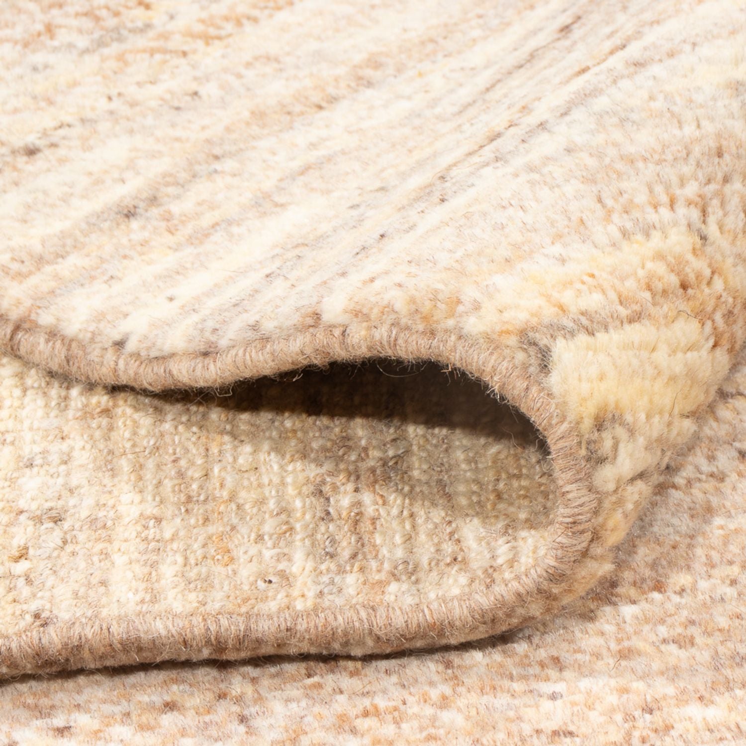 Tapis Gabbeh - Persan - 237 x 160 cm - blanc naturel