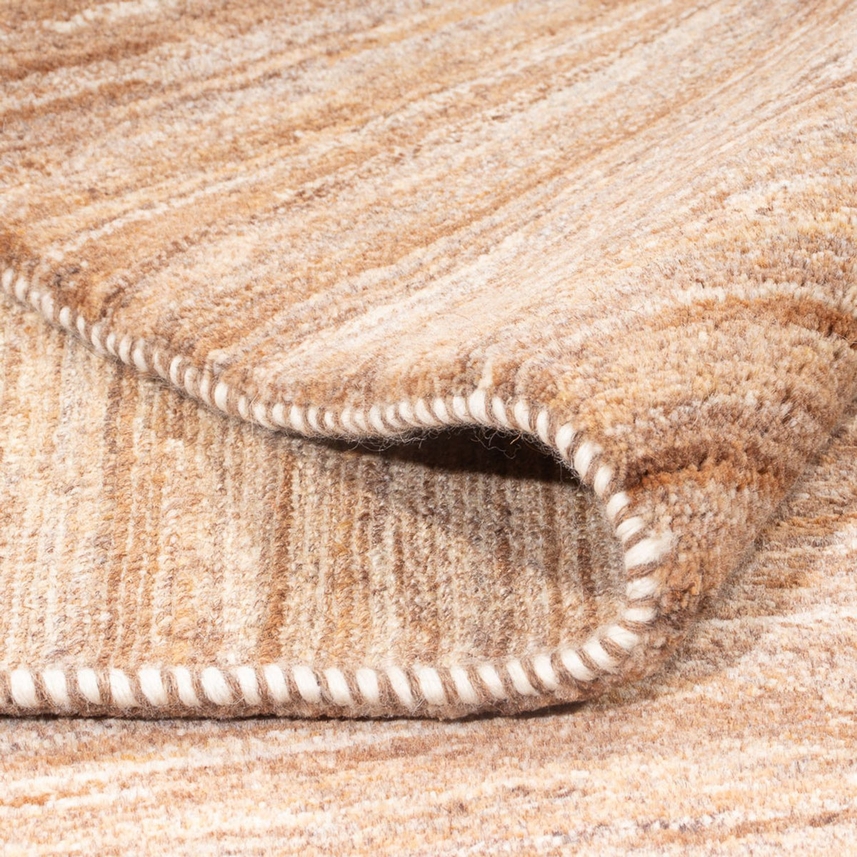 Tapis Gabbeh - Persan - 198 x 155 cm - beige foncé