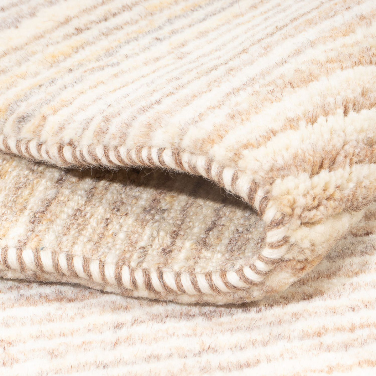 Tapis Gabbeh - Persan carré  - 157 x 140 cm - beige