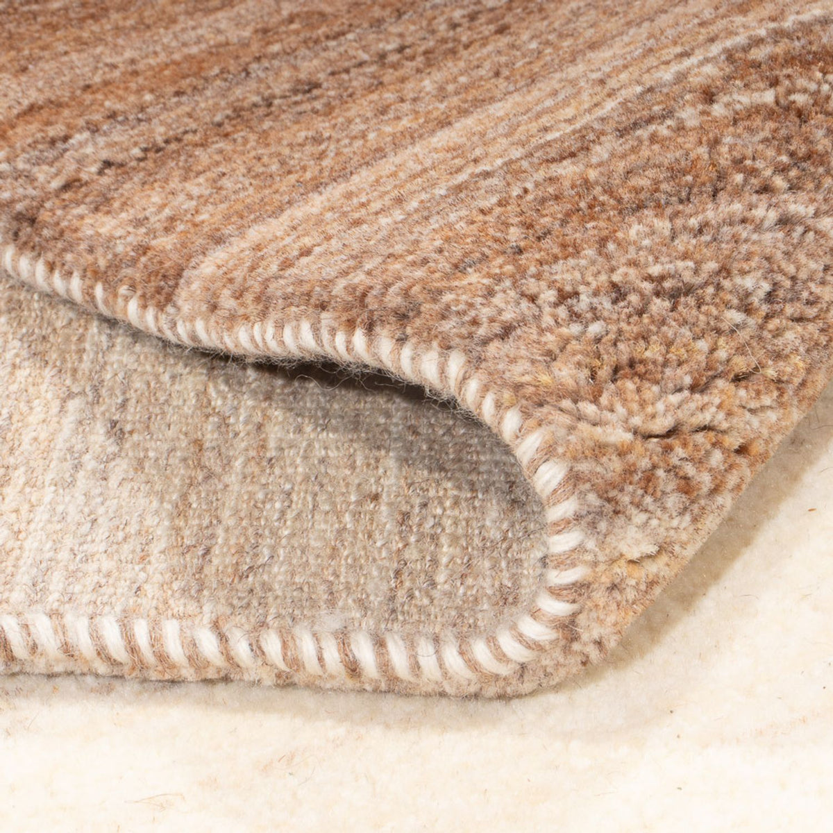 Tapis de couloir Tapis Gabbeh - Persan - 330 x 71 cm - naturel