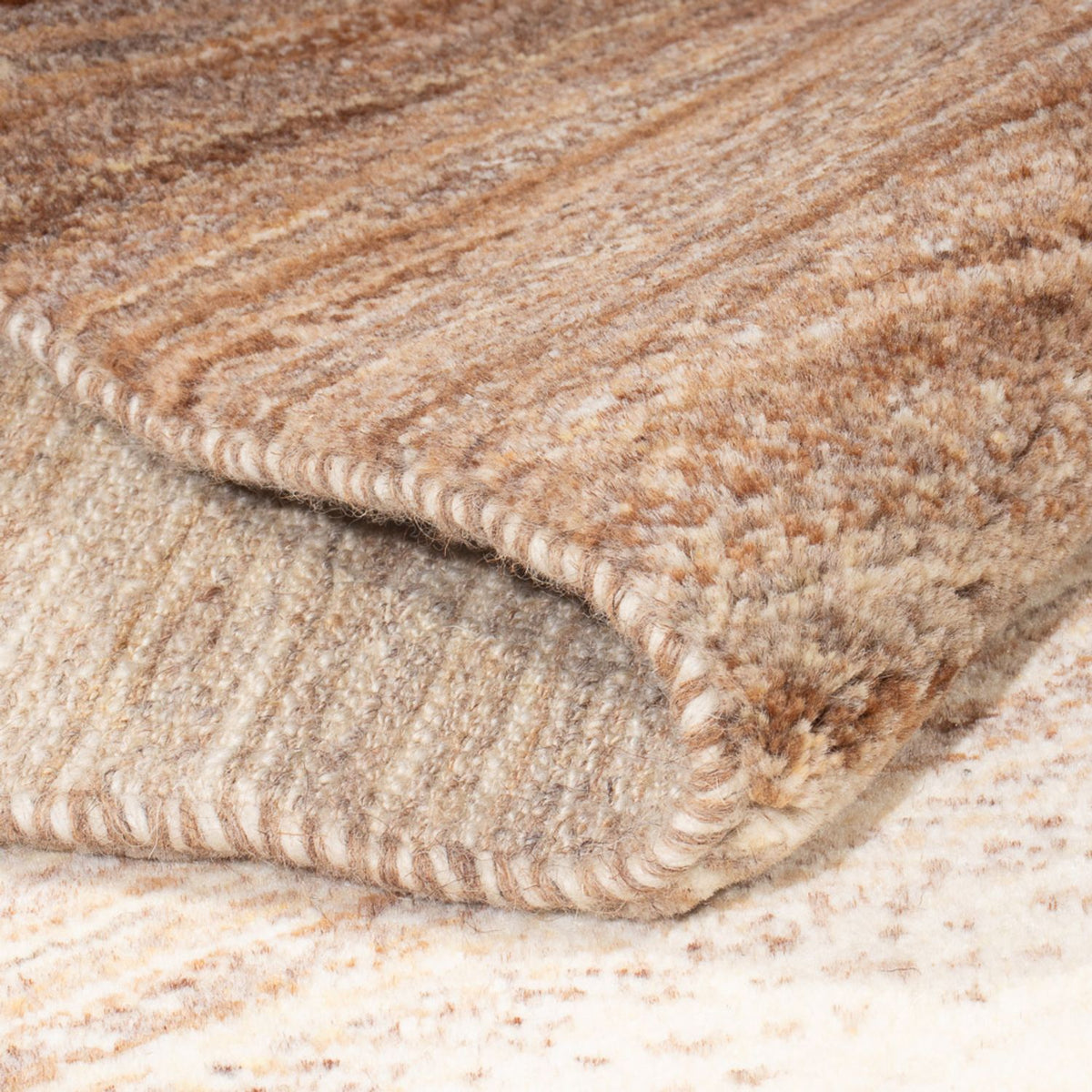 Tapis de couloir Tapis Gabbeh - Persan - 333 x 78 cm - naturel