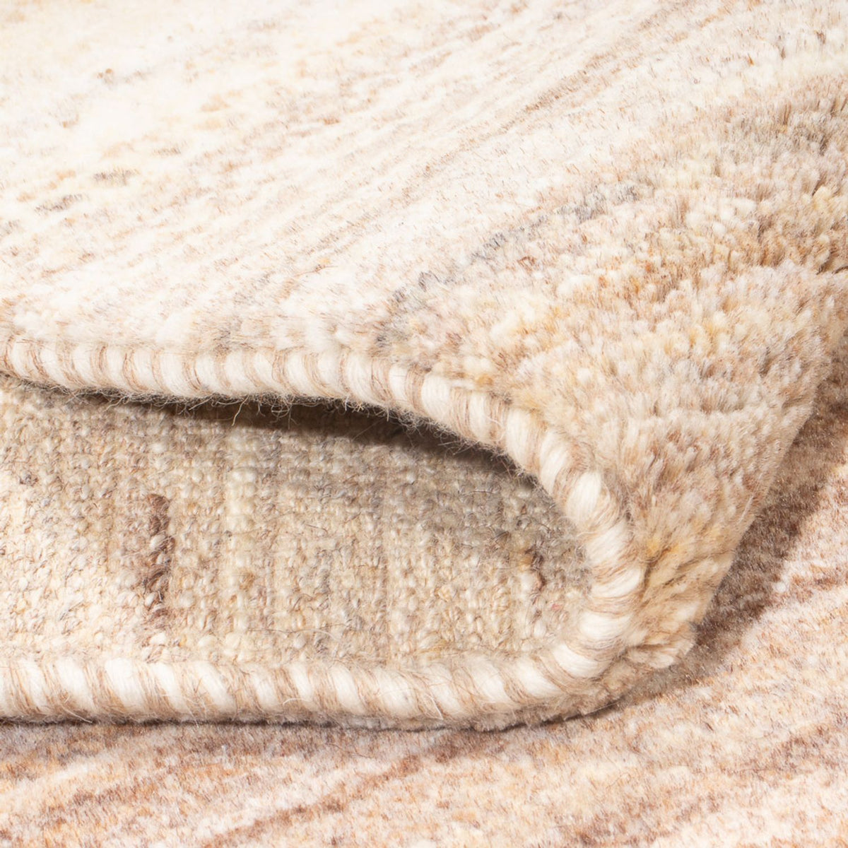 Tapis de couloir Tapis Gabbeh - Persan - 242 x 85 cm - naturel