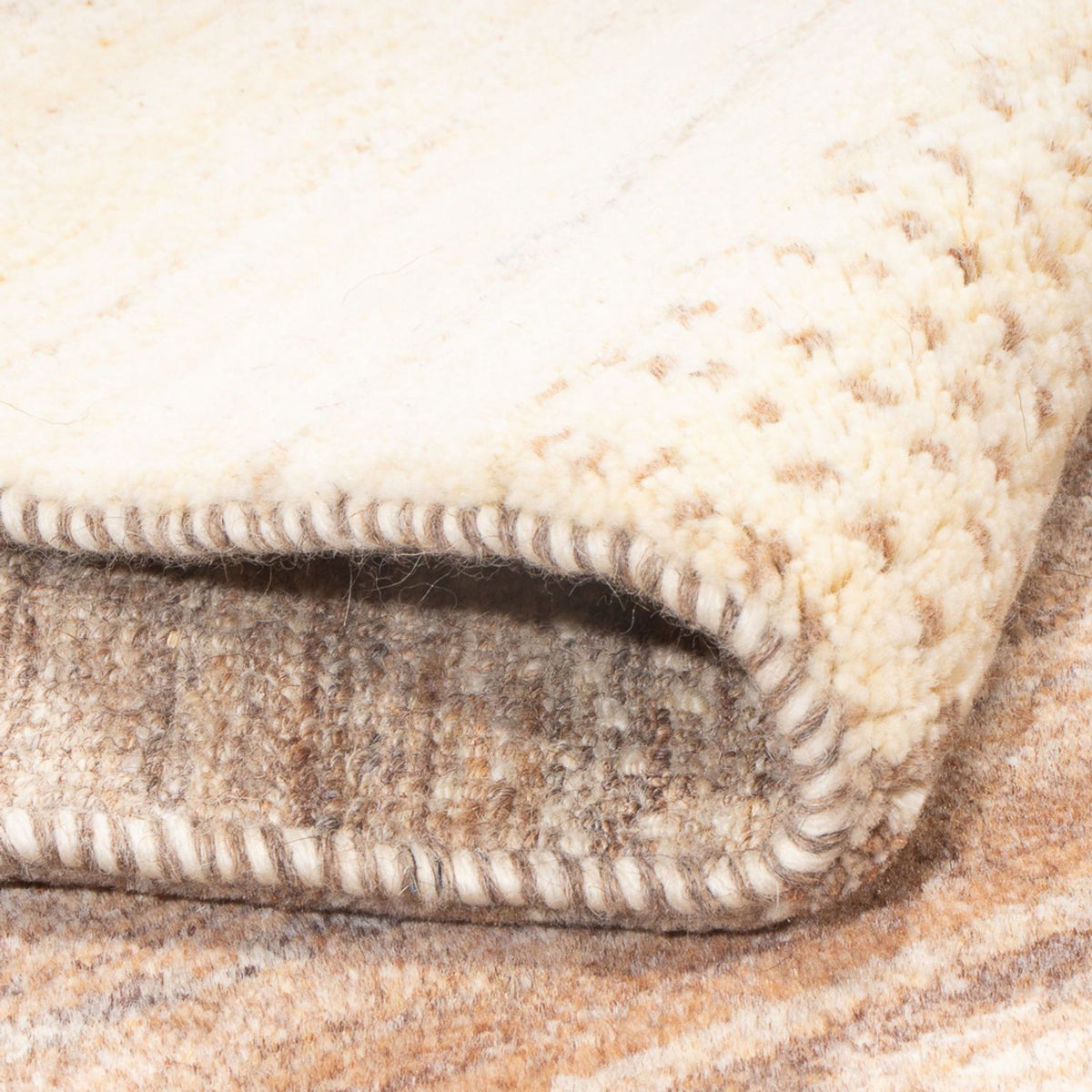 Tapis de couloir Tapis Gabbeh - Persan - 339 x 80 cm - naturel