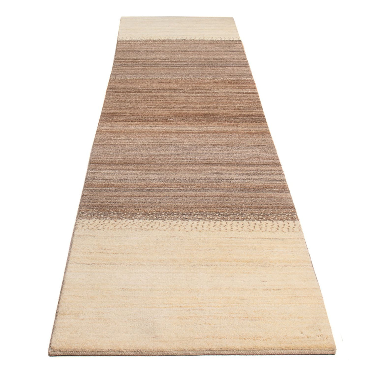 Tapis de couloir Tapis Gabbeh - Persan - 339 x 80 cm - naturel