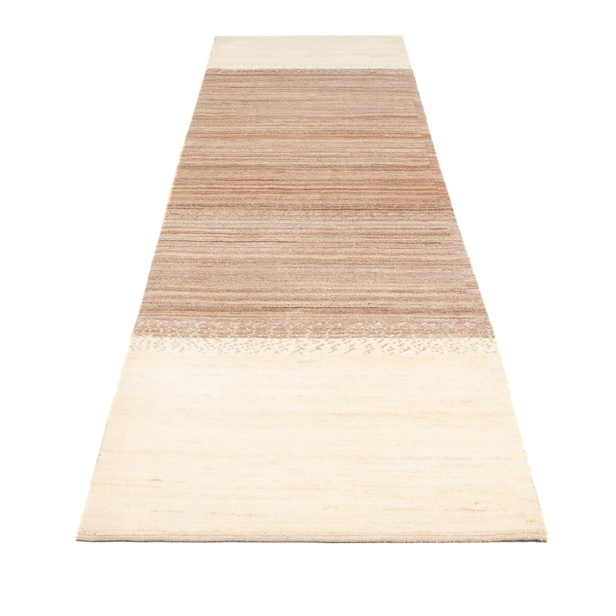 Tapis de couloir Tapis Gabbeh - Persan - 339 x 80 cm - naturel