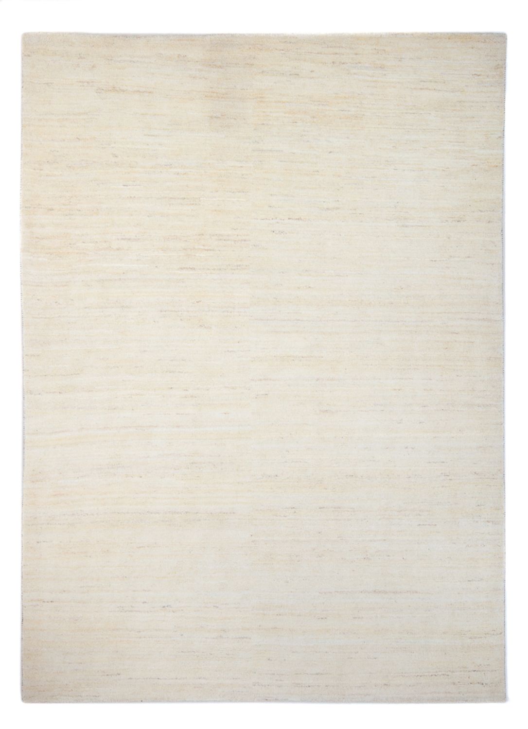 Tapis Gabbeh - Persan - 247 x 178 cm - blanc naturel