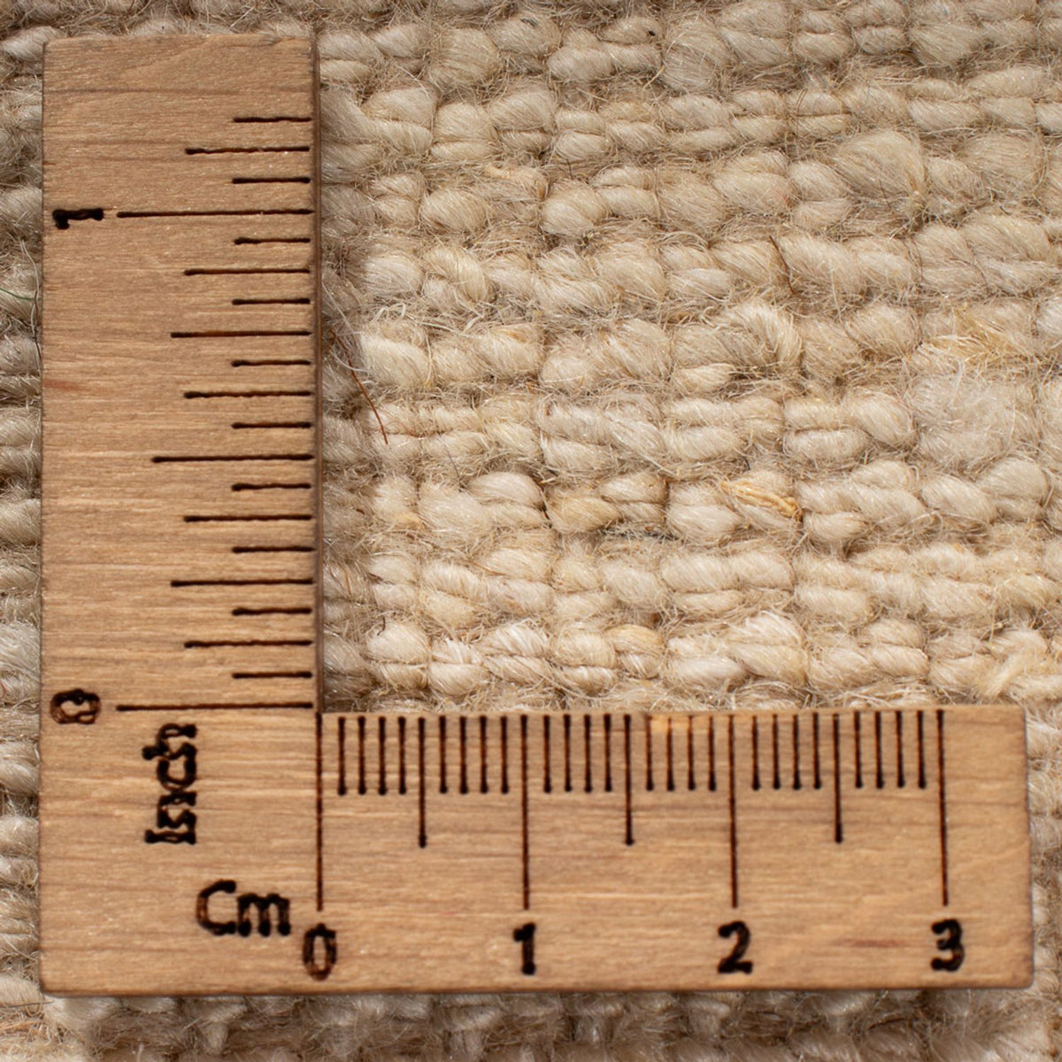 Tapis Gabbeh - Persan - 247 x 178 cm - blanc naturel