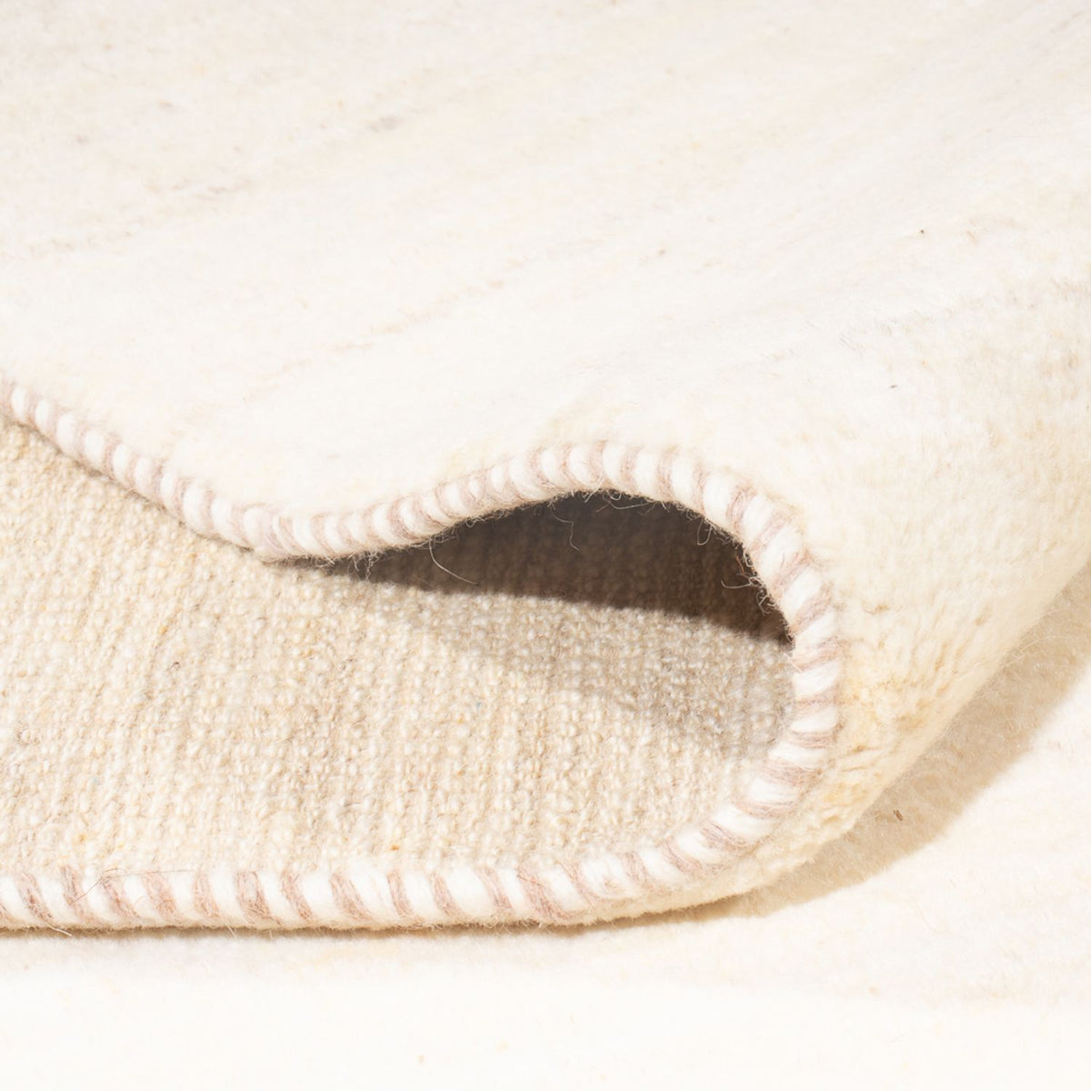 Tapis Gabbeh - Persan - 252 x 190 cm - beige clair