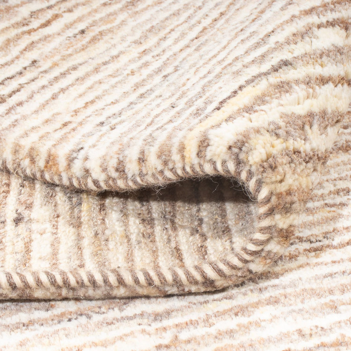 Tapis Gabbeh - Persan - 194 x 151 cm - beige foncé