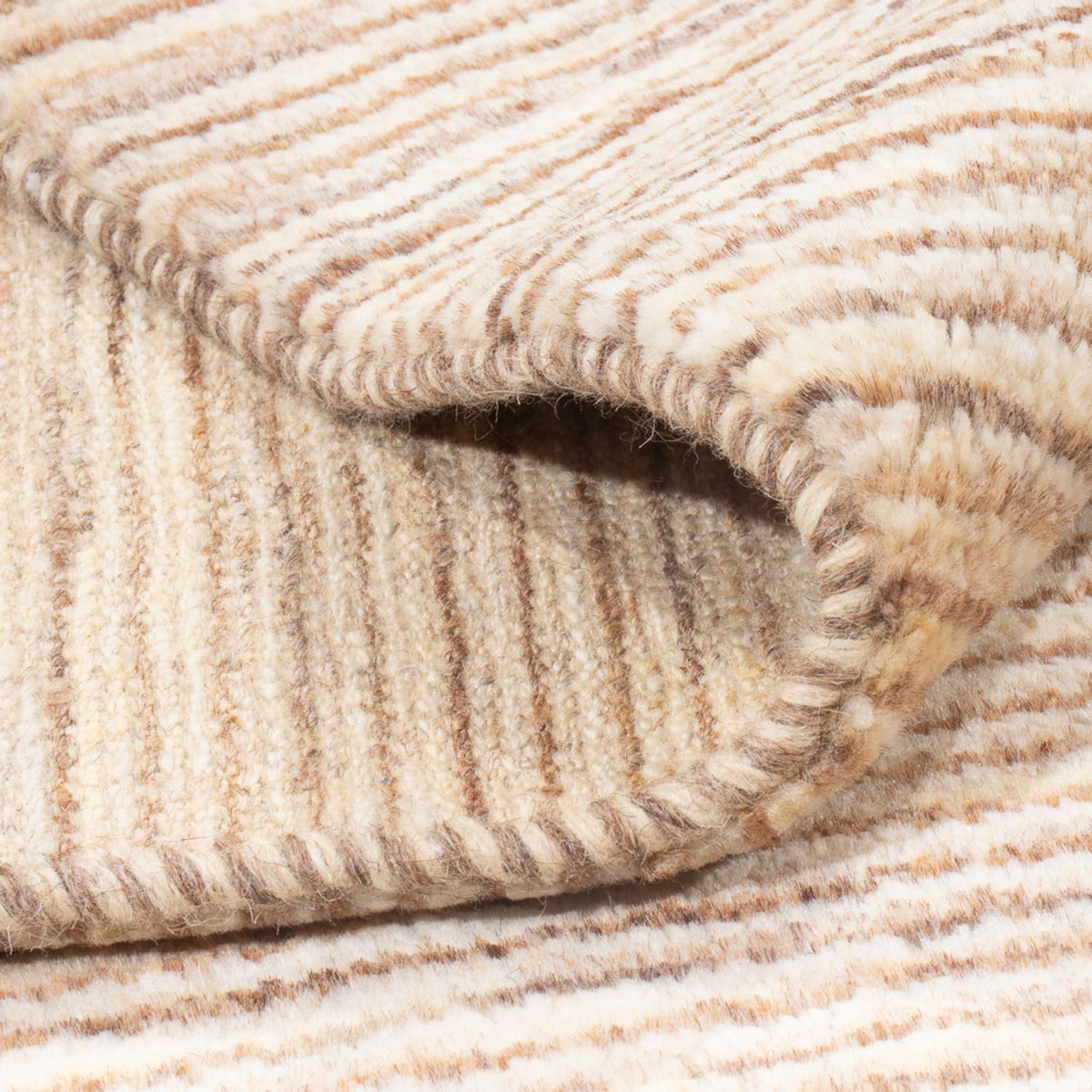 Tapis Gabbeh - Persan - 205 x 150 cm - marron clair