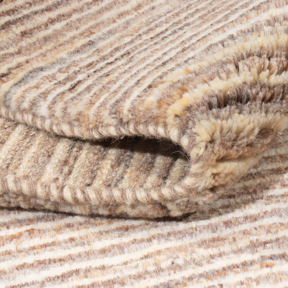 Tapis Gabbeh - Persan - 193 x 147 cm - marron clair