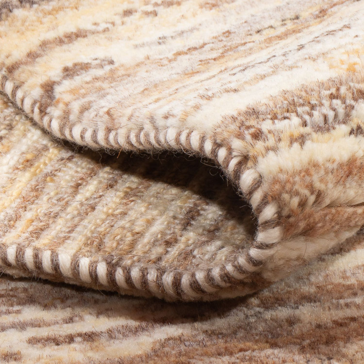 Tapis Gabbeh - Persan - 95 x 62 cm - beige foncé