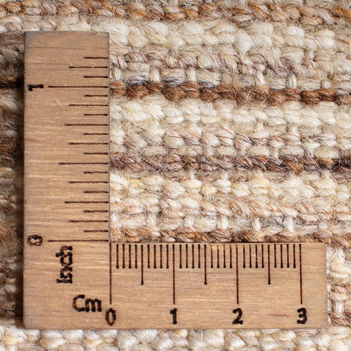 Tapis Gabbeh - Persan carré  - 212 x 205 cm - naturel